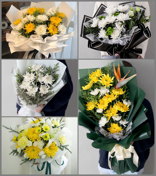 湖北黄冈市黄梅县柳林乡徐东山村白事花束代送